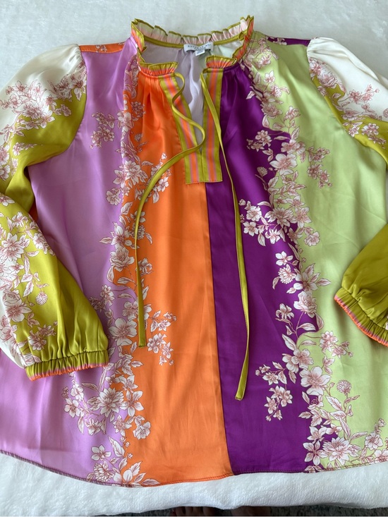 Current Air Tops - Current Air BlouseWomens Medium  Multicolor Floral Boho D87